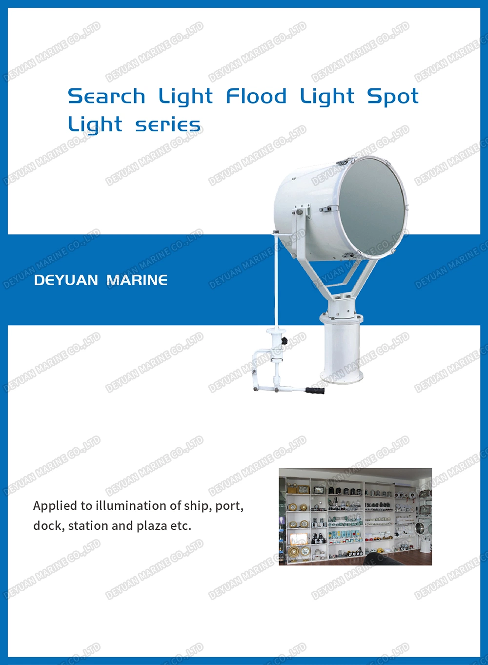 12V Tg9 Marine Aluminum Spot Light for Fishing Boat