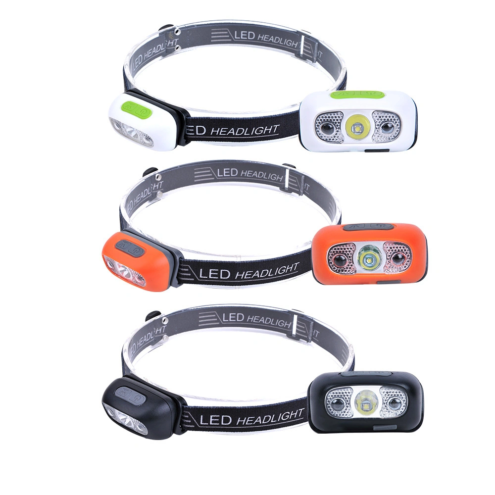 Factory USB Camping Flashlight Head Light Body Motion Sensor Headlight