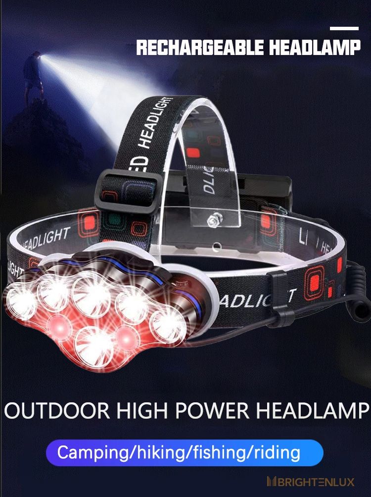 Brightenlux 800 Lumen Aluminum Mini Tactical Waterproof USB Rechargeable COB LED Headlamp