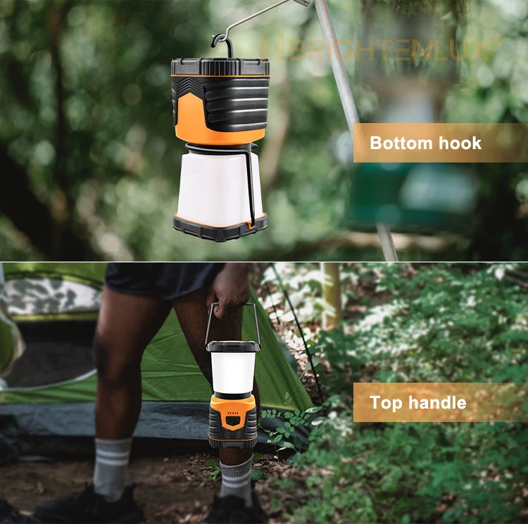 Brightenlux New Design 360 Brightness High Bright Portable Outdoor LED Camping Light for Tent, Waterproof 3 D Battery LED Camping Lantern