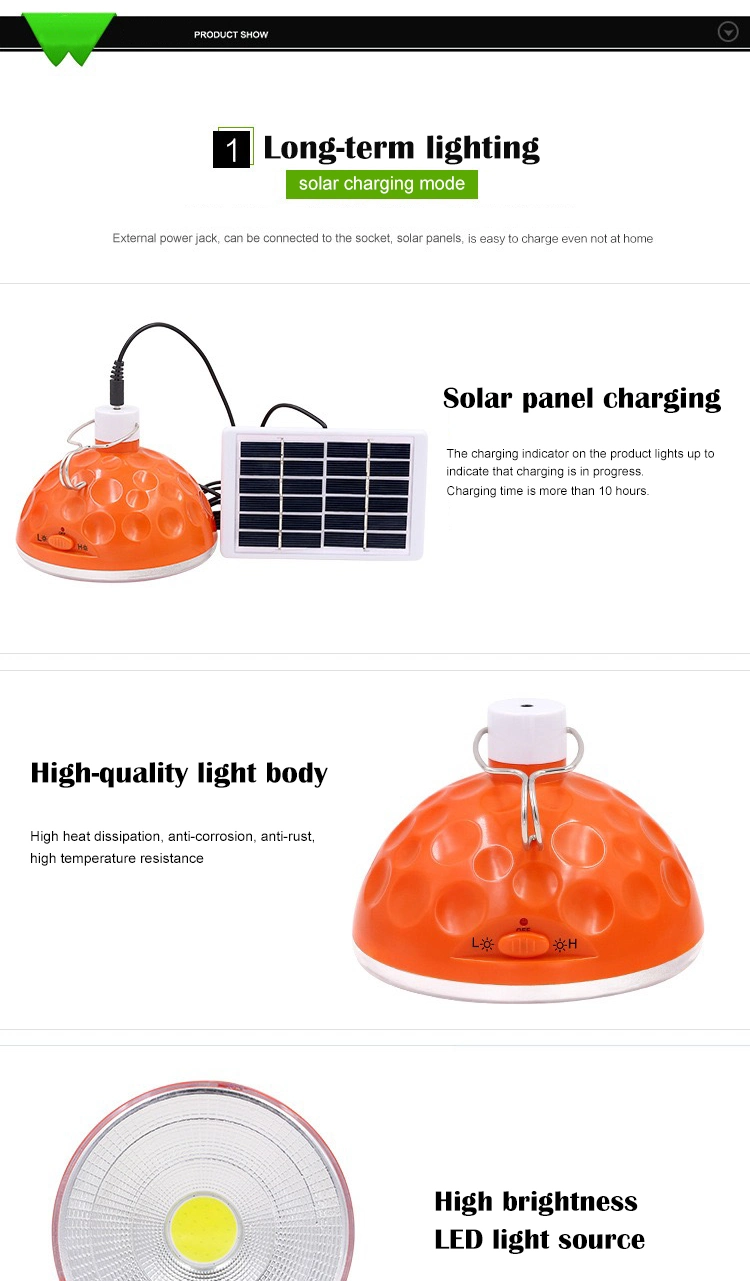 Portable Emergency Hanging Lights LED Solar Power System Lighting Home Camping Tent Bulb Hiking Light
