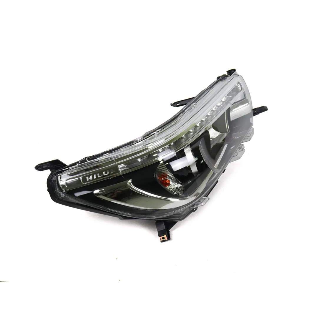 Super Bright Auto Car Accessories White Color LED/HID Headlight with Lens for Toyota Revo 2016