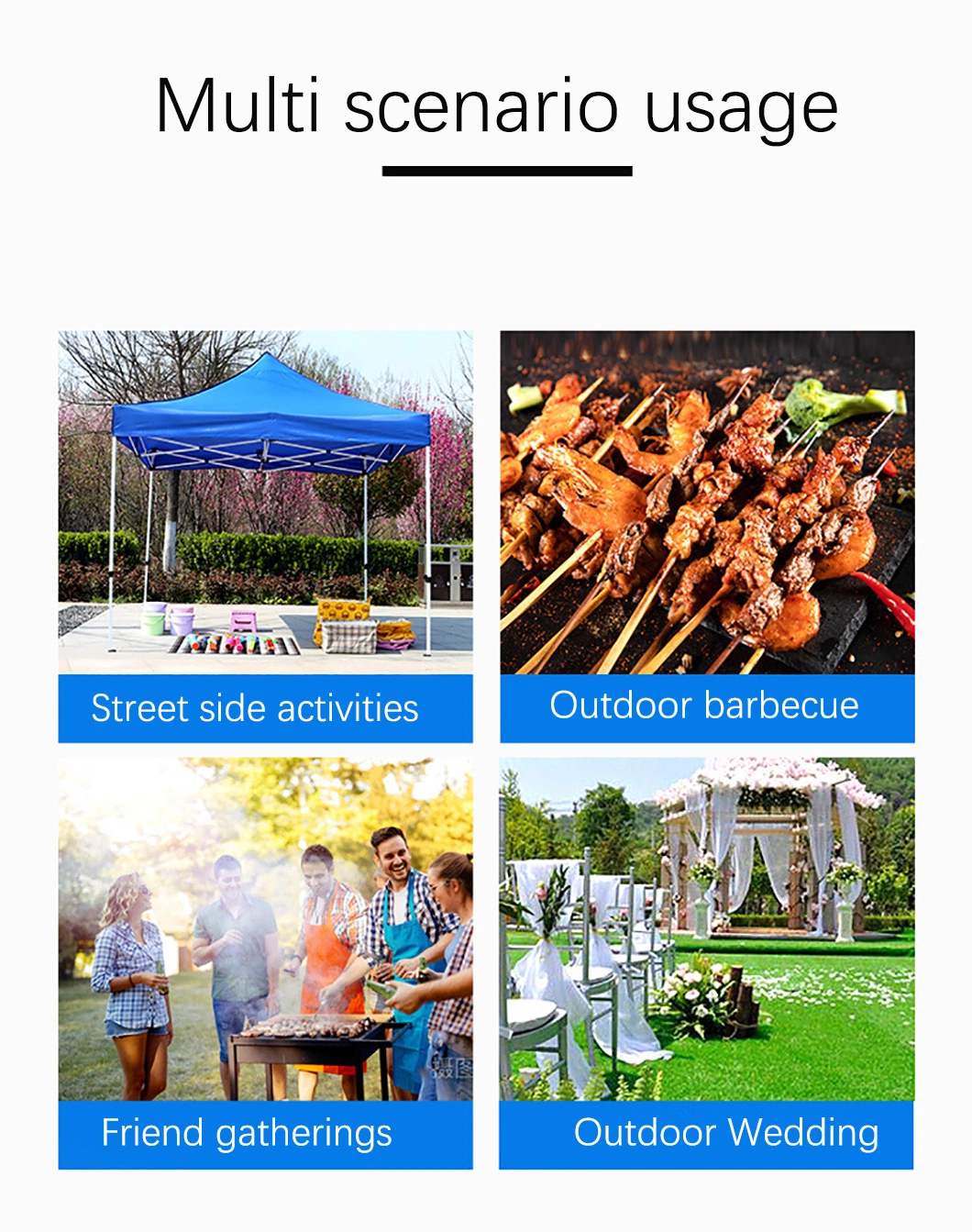 Custom Portable Large Heavy Duty Aluminum/Iron Frame Gazebo Pop up Canopy Tent Outdoor Trade Show Beach Party Events Advertising
