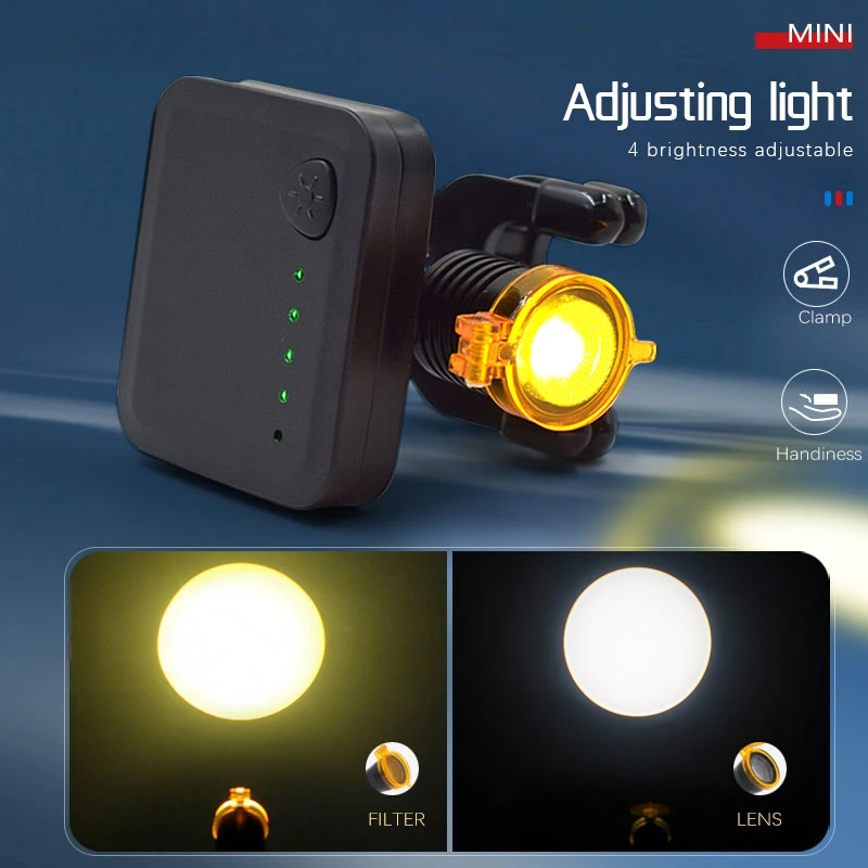 Dental Headlight Loupe Wireless Portable 5W LED Headlamp with Optical Filter for Dental Surgical Head Light