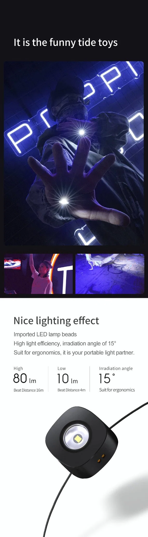 Nextool Multi Functional Emergency Type-C LED Headlamp for Night Reading