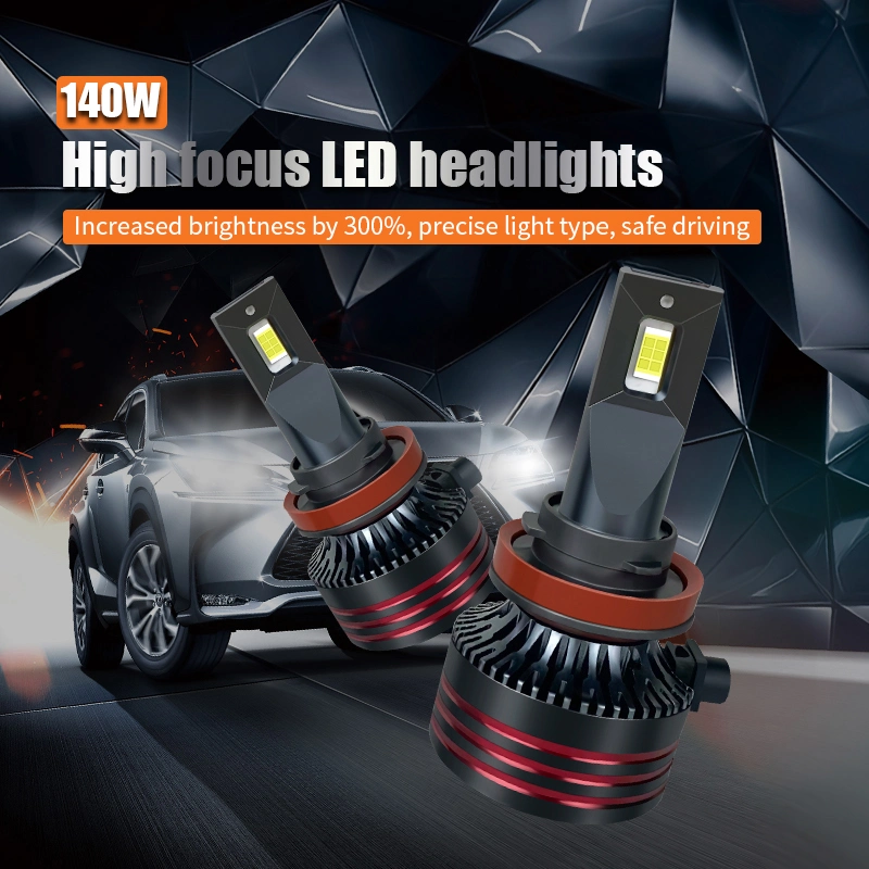 Hot Sale Lighting System LED Headlight Bulb M8 140W H7 H4 LED for Car