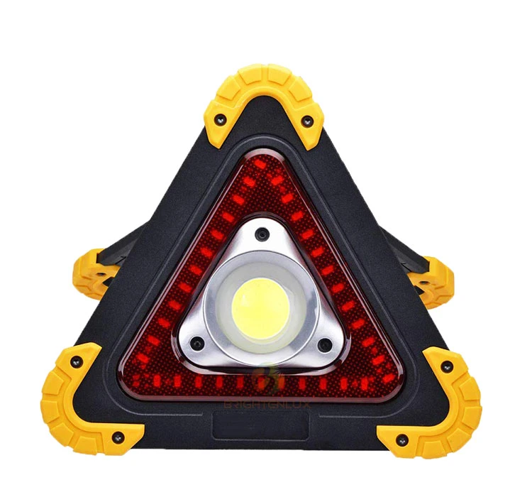 Glodmore2 Outdoor Camping Solar/USB Rechargeable Road Flares Emergency Lights COB Warning Light with Power Ban LED Work Light