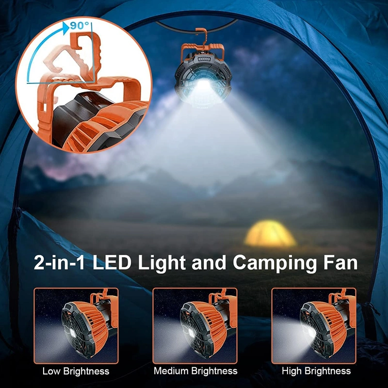 Goldmore2 Camping Power Bank Rechargeable Fan LED Light