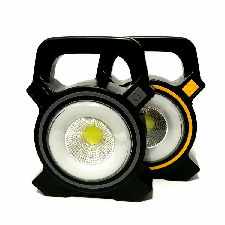Rechargeable Outdoor Portable Light Flashlight Solar COB Light USB Charging Camping Working Light