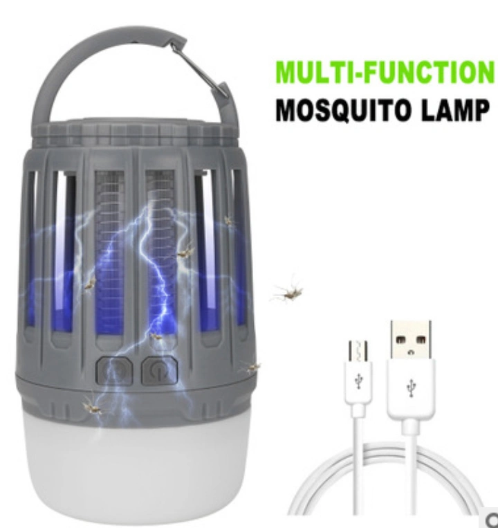 Waterproof Emergency Outdoor Decorative LED Lighting Camp Tent Multi-Use 3W COB 2 in 1 Rechargeable Mosquito Killer Lantern LED Camping Light