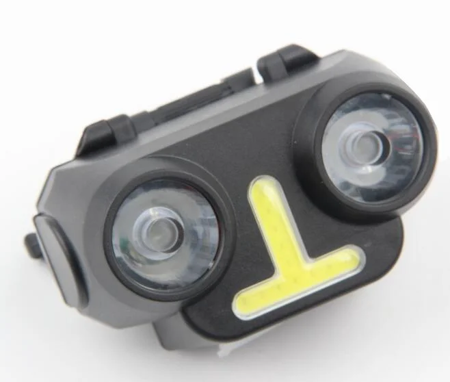 COB Headlight Mountain Bike Multi-Function Strong LED Light USB Charging Night Riding Light Emergency Light