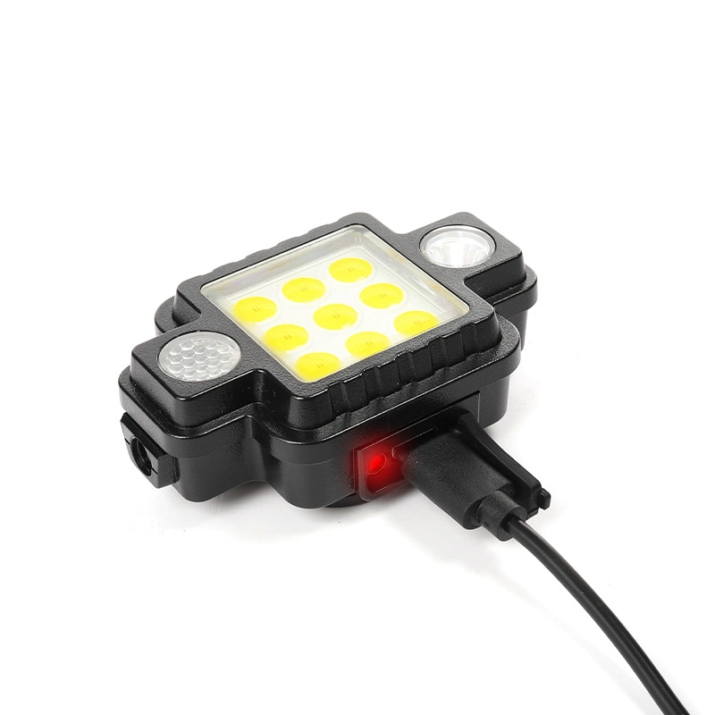 New Design Magnet COB Red Blue White Light Light Weight Headlamp Rechargeable