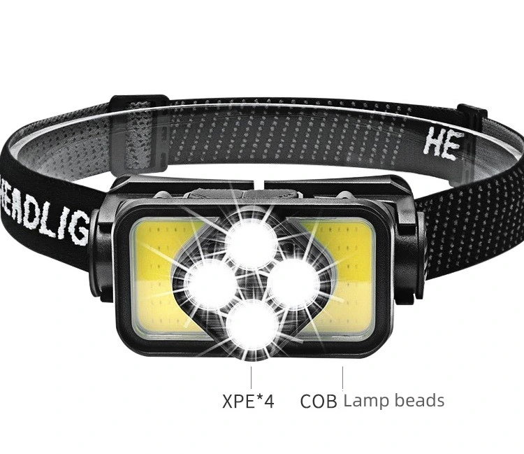 LED Headlamp Outdoor Portable Rechargeable Induction Headlamp Waterproof