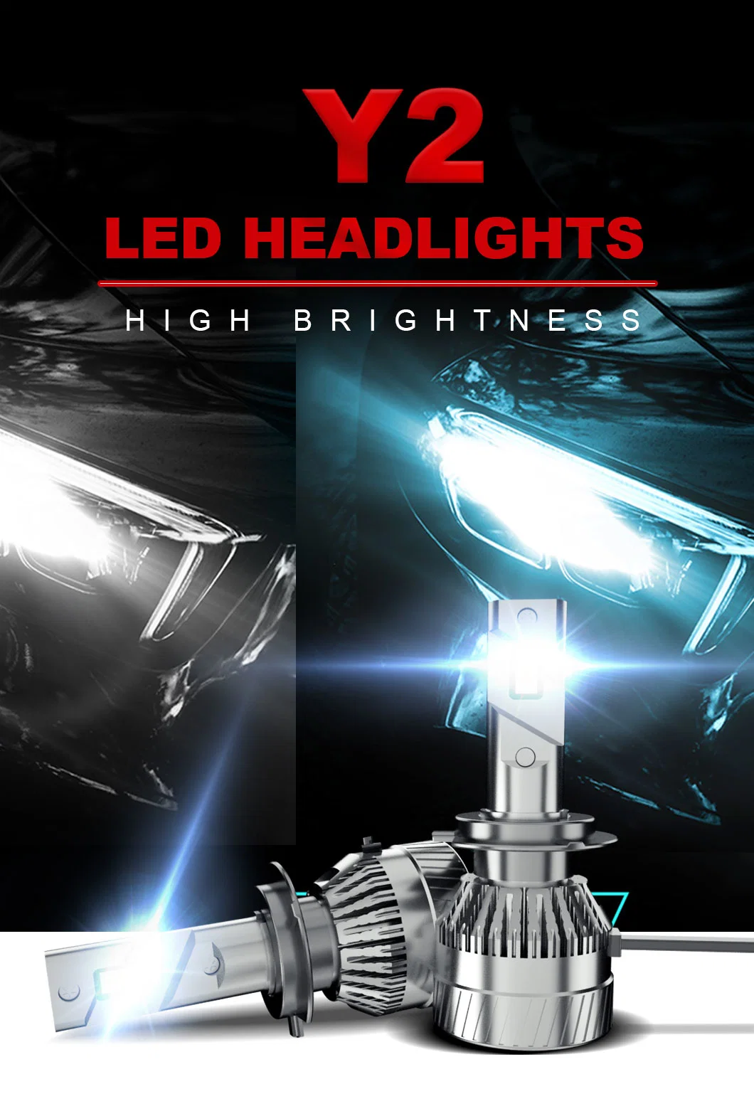 LED Car Headlight Factory 45W 4500lm Super Bright Car LED Headlights