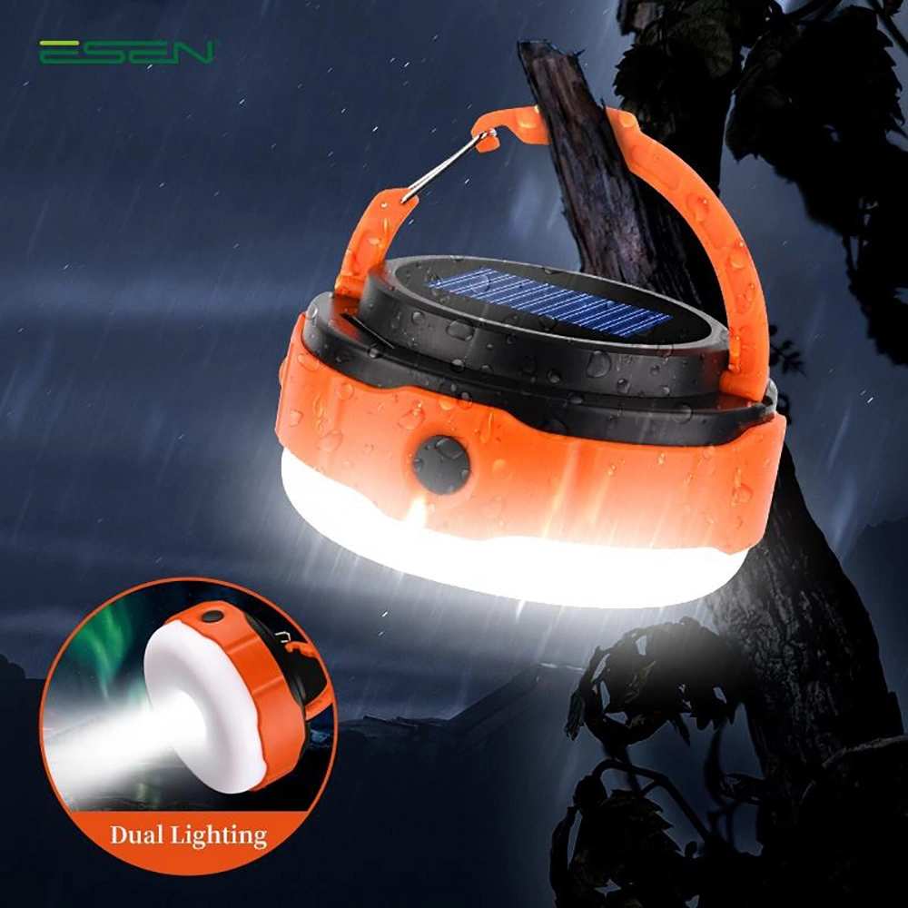 Solar Powered and Rechargeable Camping Light Portable Outdoor Waterproof LED Solar Light