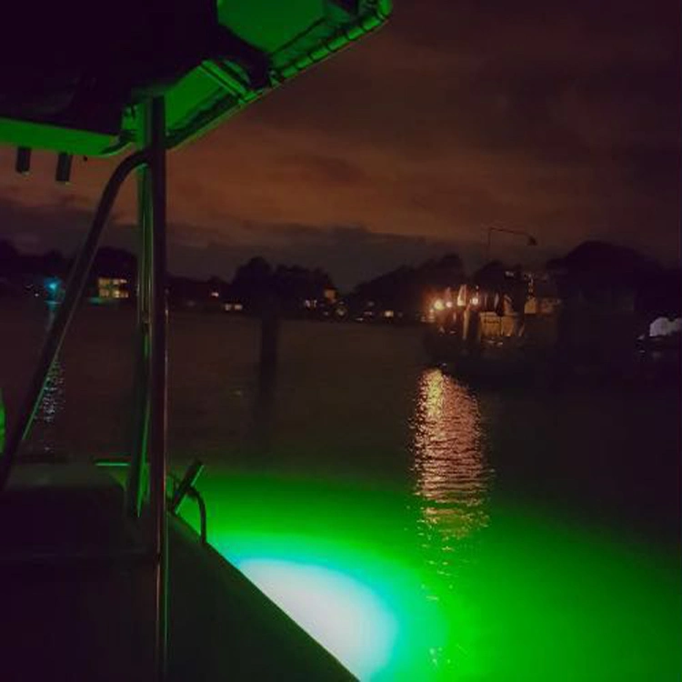 DC12V IP68 80W Green Color Boat Night LED Underwater Fishing Bait Light