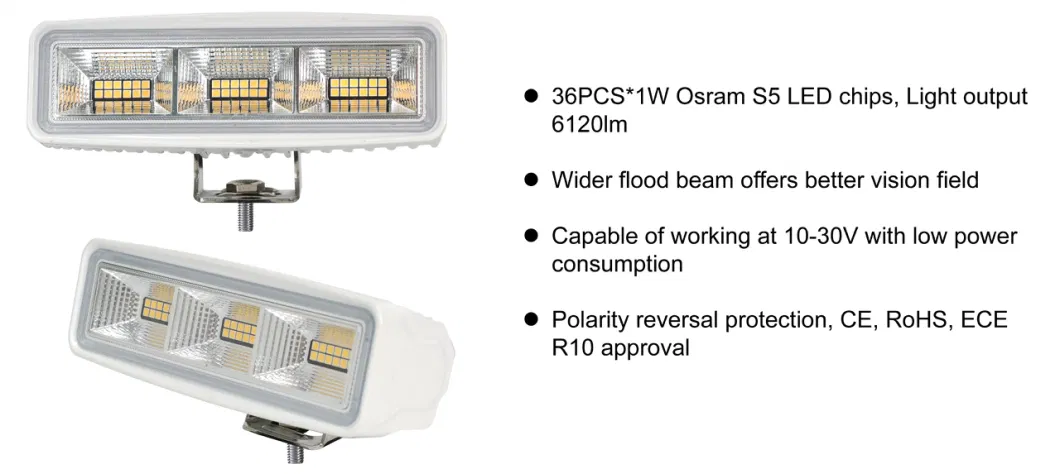 Super Bright 36W White Flood Beams Ponton Boat Deck Dock Lights IP67 Waterproof for Night Fishing T-Top Stern Yacht