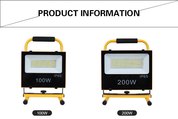 Portable LED Emergency Work Lights COB Outdoor Waterproof Flood Lights for Camping Car Repairing Hiking