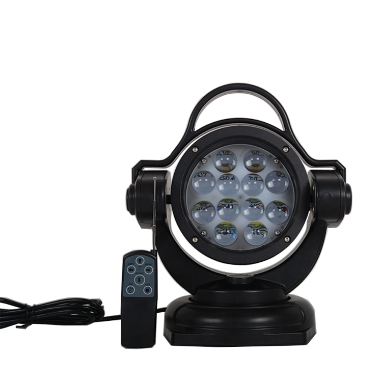 Car 12V 24V 360 Degrees Rotable LED Searching Hunting Light Boat SUV Offroad 4X4 Remote Control 60W Marine Searchlight