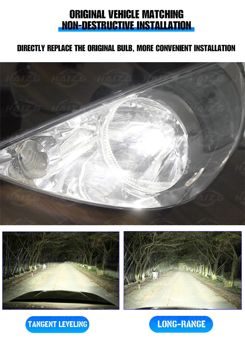 Hazig Car LED Light High Power Bulb LED Headlights Auto Lamps H4 Projector LED for Car Headlights