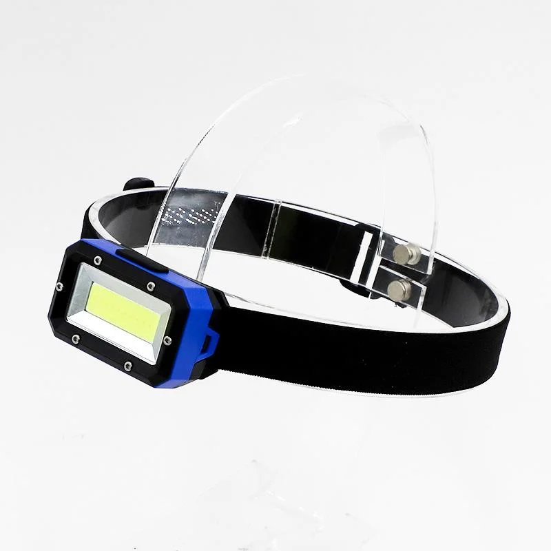 Goldmore9 ABS PS Material COB LED Headlight Headlamp Powered by Dry Battery with 110lm Brightness Press Switch