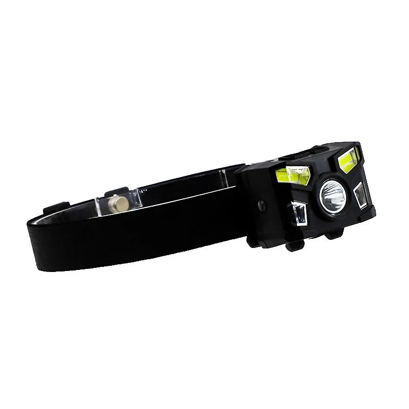 Goldmore11 Best COB XPE Head Lamp Waterproof Rechargeable ABS Headlight Hands Free 8 Modes Outdoor Camping Hiking Working Light