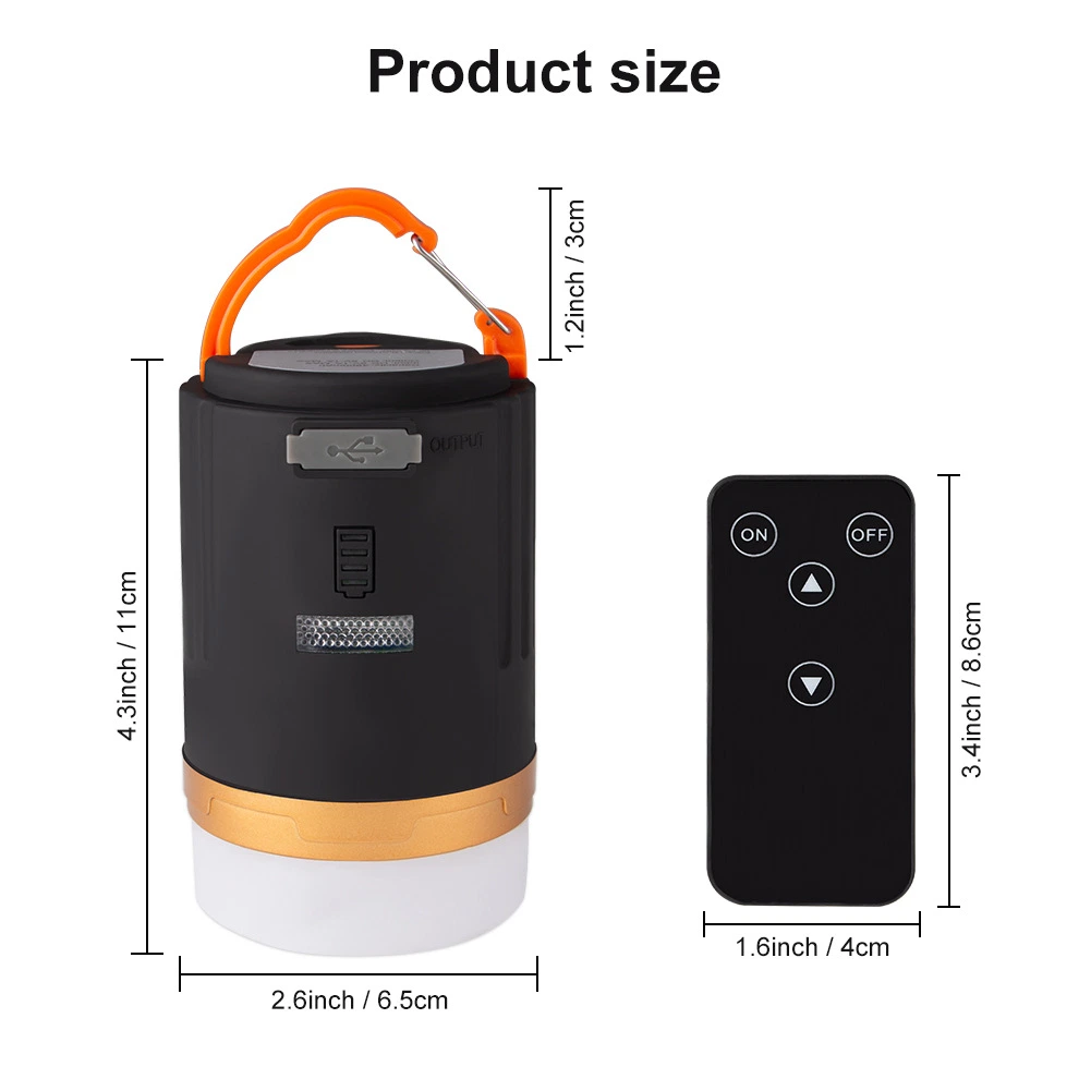 Wholesale High Power Tent Camping Lantern with Remote 5W LED Camping Lantern Outdoor LED Camping Hunting Light