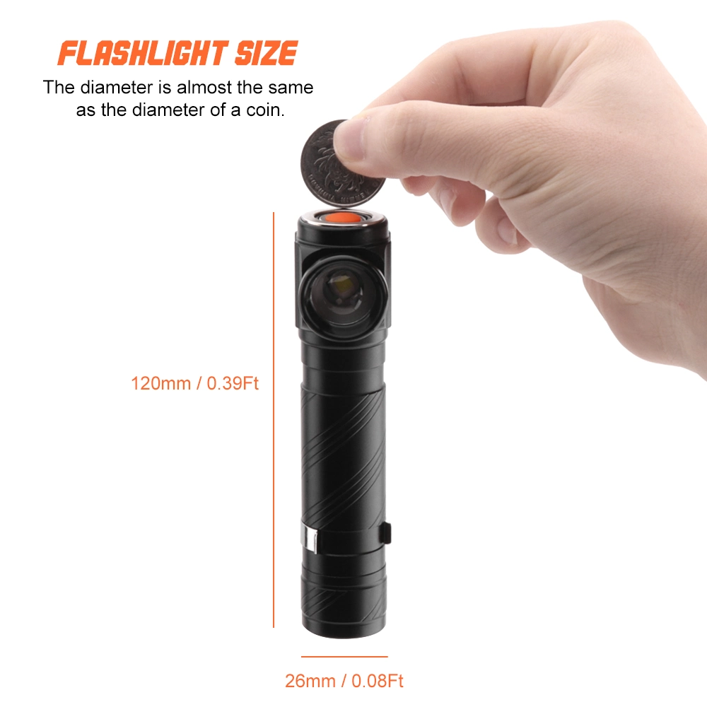 New 2in1 Portable Rechargeable LED Powerful Headlight Flashlight Torch Camping Hiking Headlamp