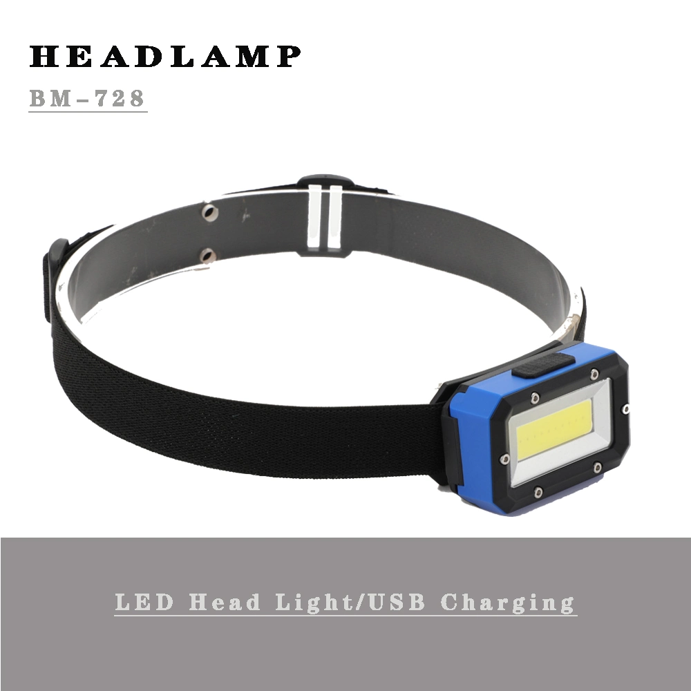 LED Head Light 3 AAA Battery Outdoor Mini COB Headlamp