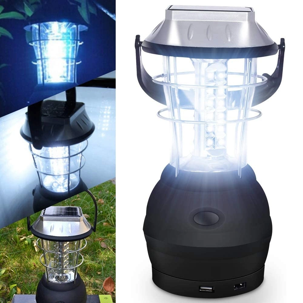 Solar Powered LED Camping Lantern Rechargeable Lamp LED Powerful Outdoor Solar Portable Camping Lights