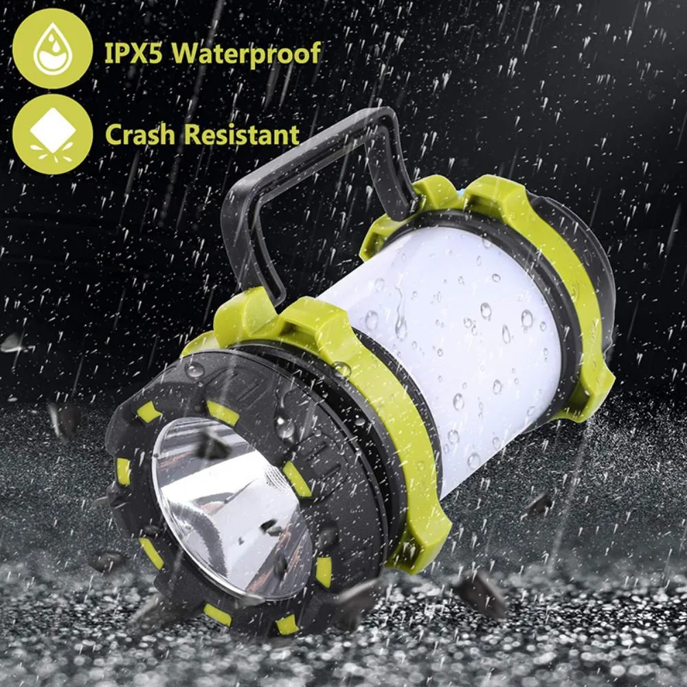 Hot Sale Rechargeable Waterproof Lantern Multi-Function Outdoor Camping Lamp