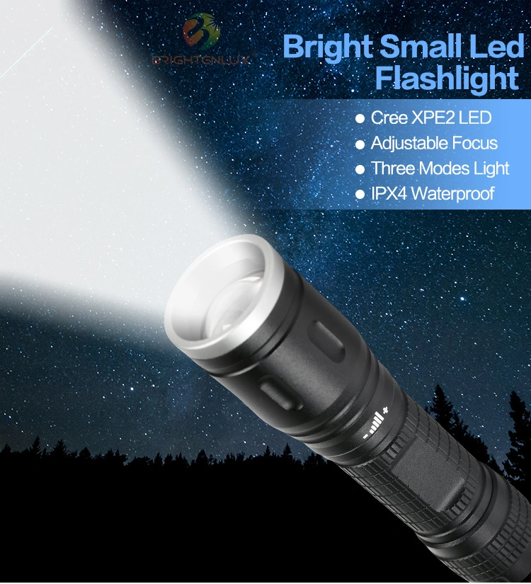 Brightenlux Manufacturer Outdoor Used Super Quality Emergency 3 Modes Portable Most Quality LED Flashlight 1AA Torch Light