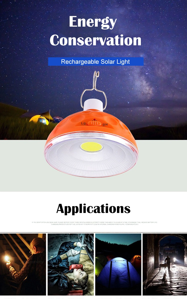 Portable Emergency Hanging Lights LED Solar Power System Lighting Home Camping Tent Bulb Hiking Light