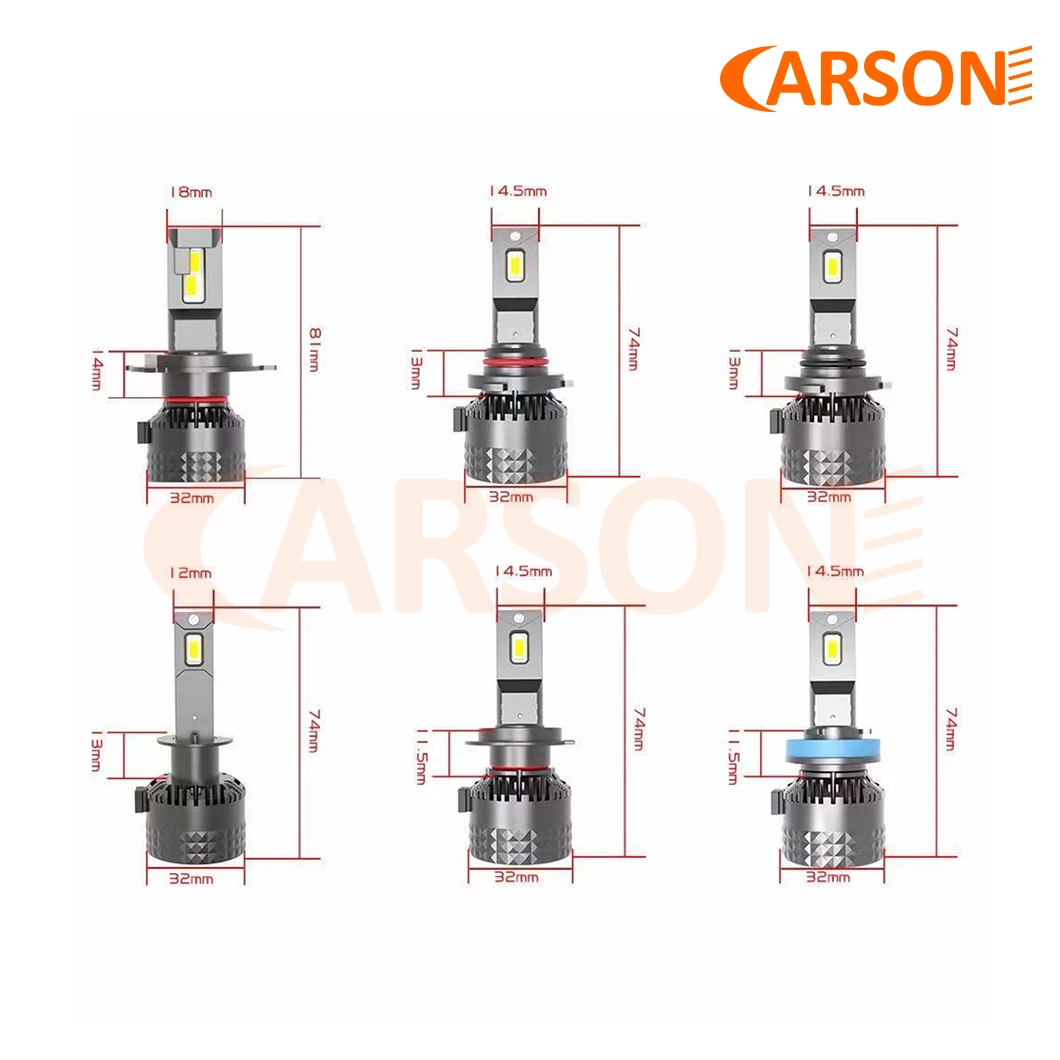 Carson M7s H4 High Power 68W Canbus Double Heat Pipes Car LED Light for Auto Headlight