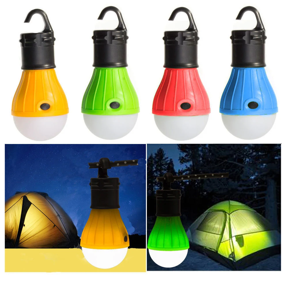 Lightweight Portable Outdoor Decor Mini Lamp Lanterns Tent Accessories 3 LEDs Hanging Hiking Camping Lights