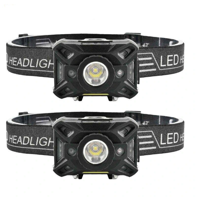 Glodmore2 Modes Waterproof 300 Lumen Powerful Xpg SMD LED Rechargeable Sensor Headlamp Head