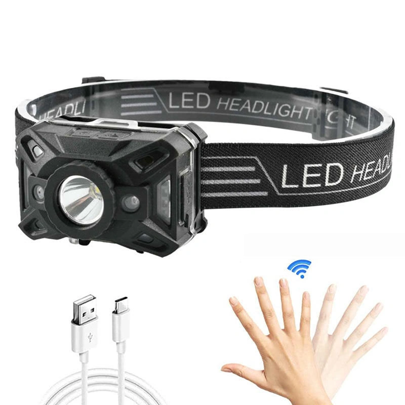 Glodmore2 Modes Waterproof 300 Lumen Powerful Xpg SMD LED Rechargeable Sensor Headlamp Head