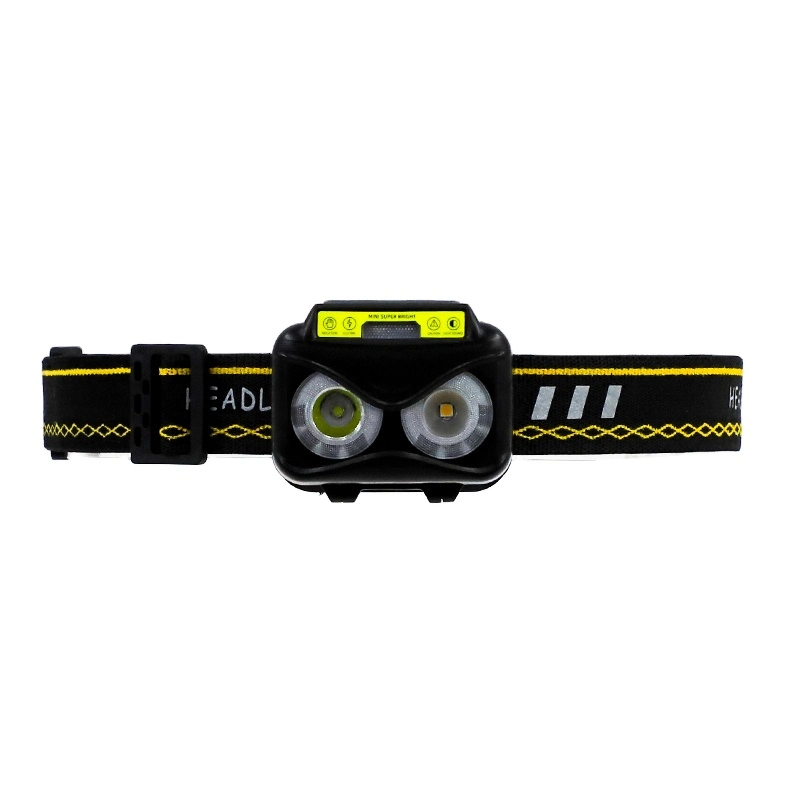 Goldmore11 USB Rechargeable Four Color Light Five Modes and Ipx4 Waterproof COB XPE LED Outdoor Flashlight Headlamp