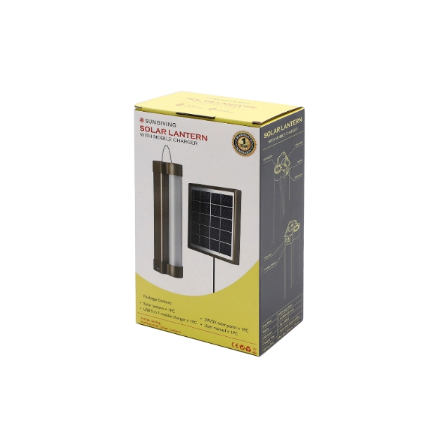 High Brightness Solar Tube Lamp Lantern Light for Reading Cooking and Camping