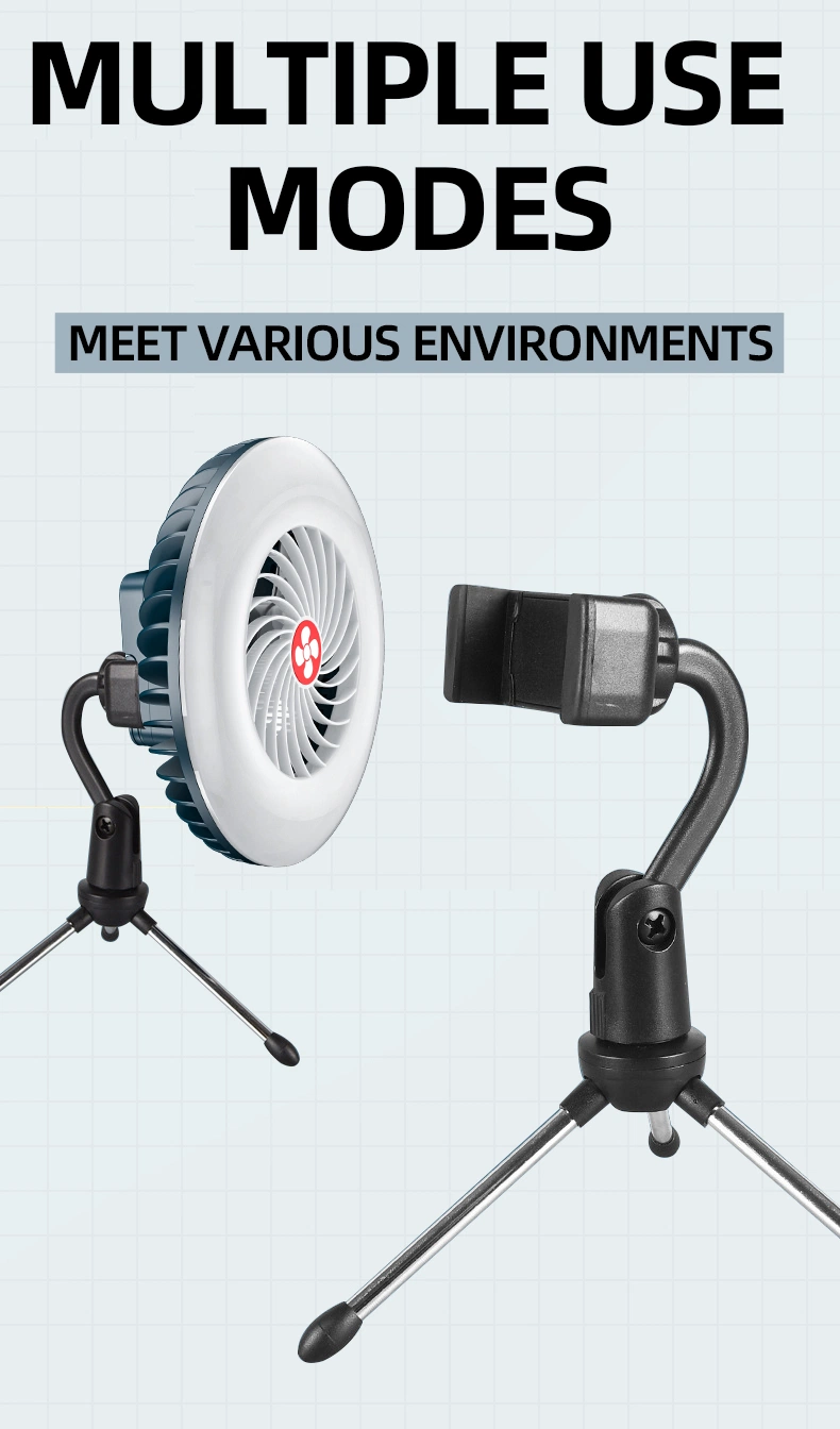 2 in 1 Fan+Camping Light Emergency Power Bank Charging Outdoor Camping Light with Fan