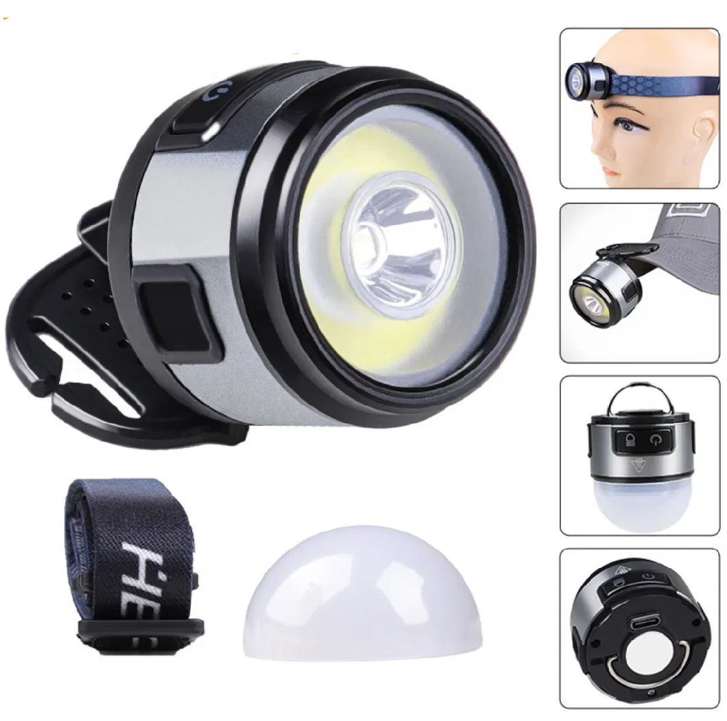 7 Work Modes Mini Emergency Head Torch Car Outdoor Camping Inspection Headlamp COB Rechargeable LED L&aacute; Mpara De Cabeza Headlamp with Magnet Hanging Hook