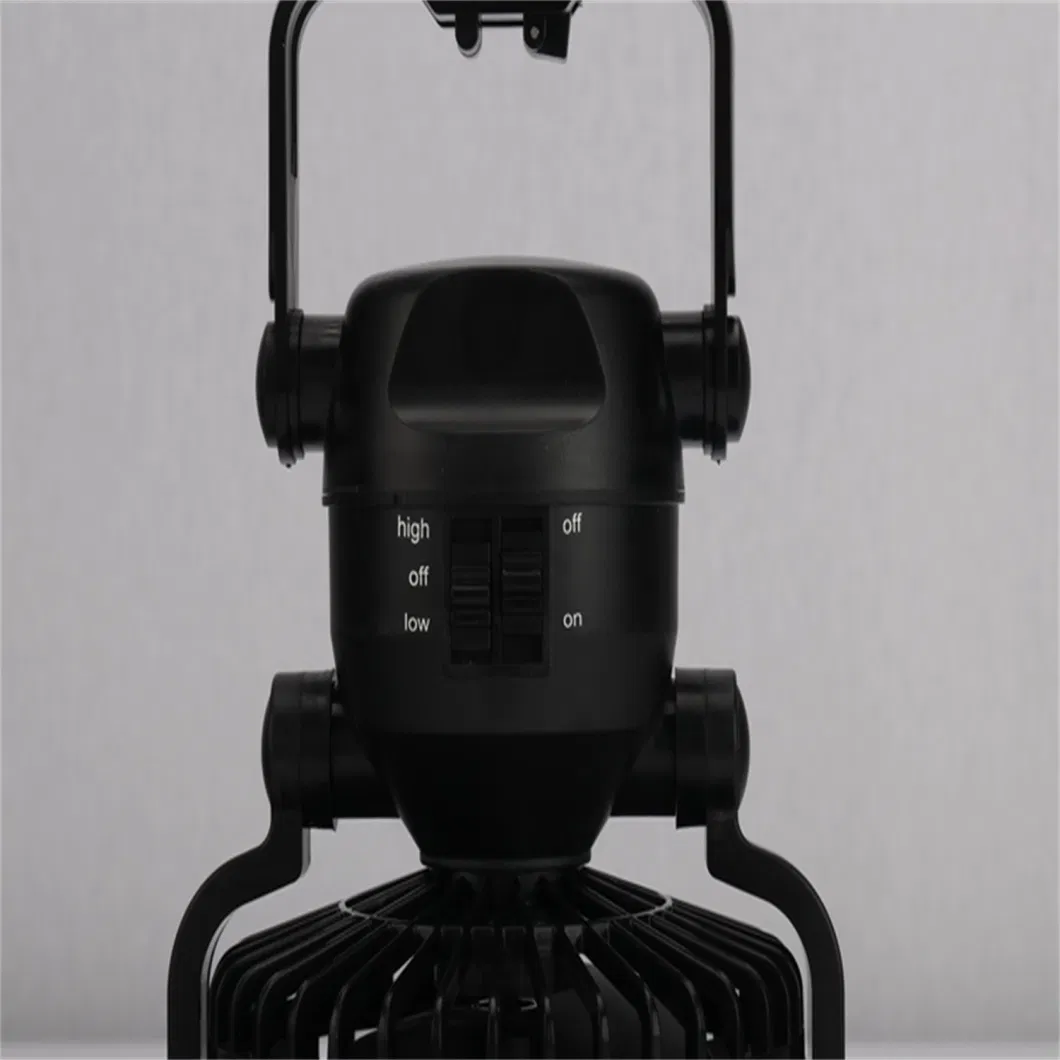 Portable Outdoor Travel 18 LED Camping Lantern 2 in 1 LED Camping Fan Lamp Outdoor Camping Tent Lights with ceiling Fan