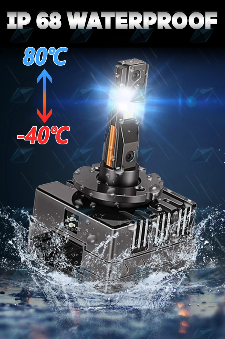 High Quality OEM LED Headlight D Series D1s D3s D4s D2s D8s D5s Chip7040 90W 1800lm LED Bulb Auto Lighting System
