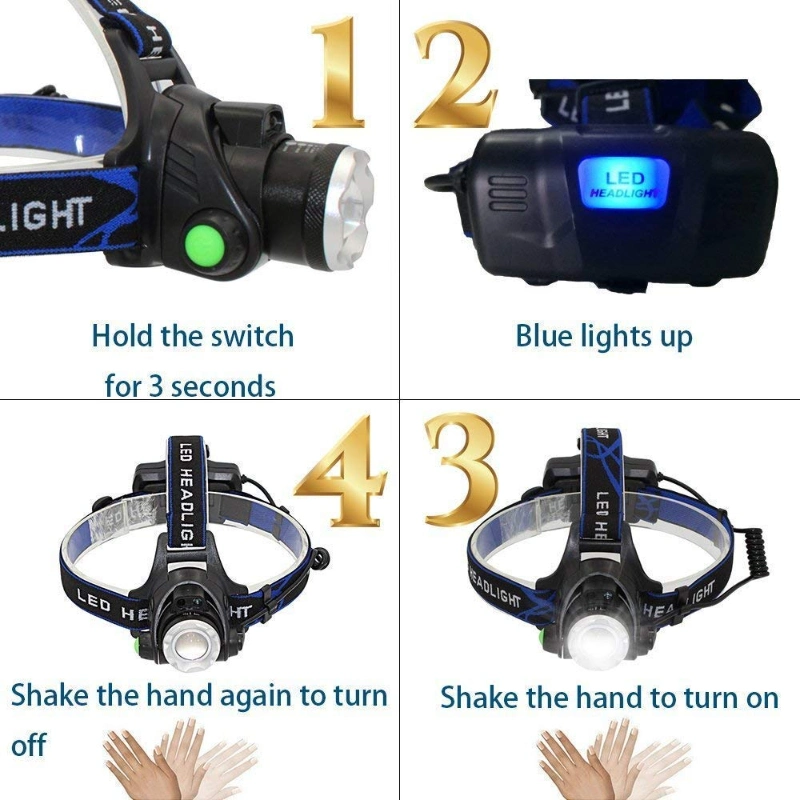 Fcar 18650 Rechargeable Waterproof Zoomable LED Headlamp