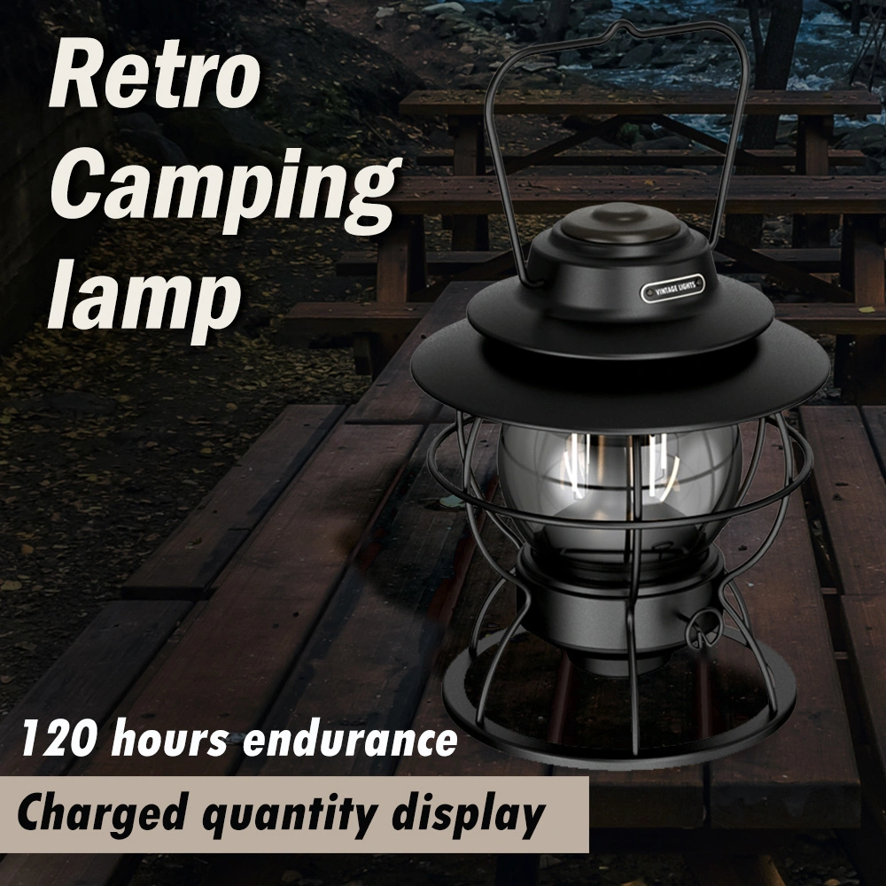 Goldmore2 Vintage Retro Hiking Outdoor LED Lamp Portable Camp Light