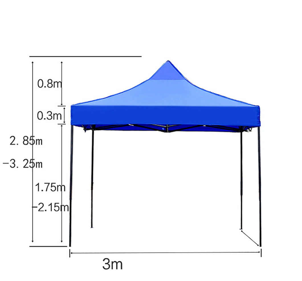 Advertising Tent Outdoor Four Corner Umbrella Telescopic Folding Camping Sunshade Night Market Stall Exhibition Folding Tent