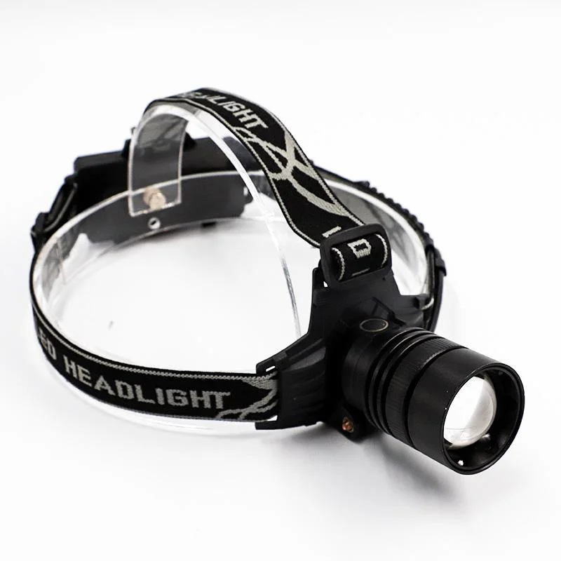 Goldmore9 Hot Sell Zoomable P50 LED Headlamp Headlight 18650 Battery Powered 600lm ABS Aluminum Alloy Material