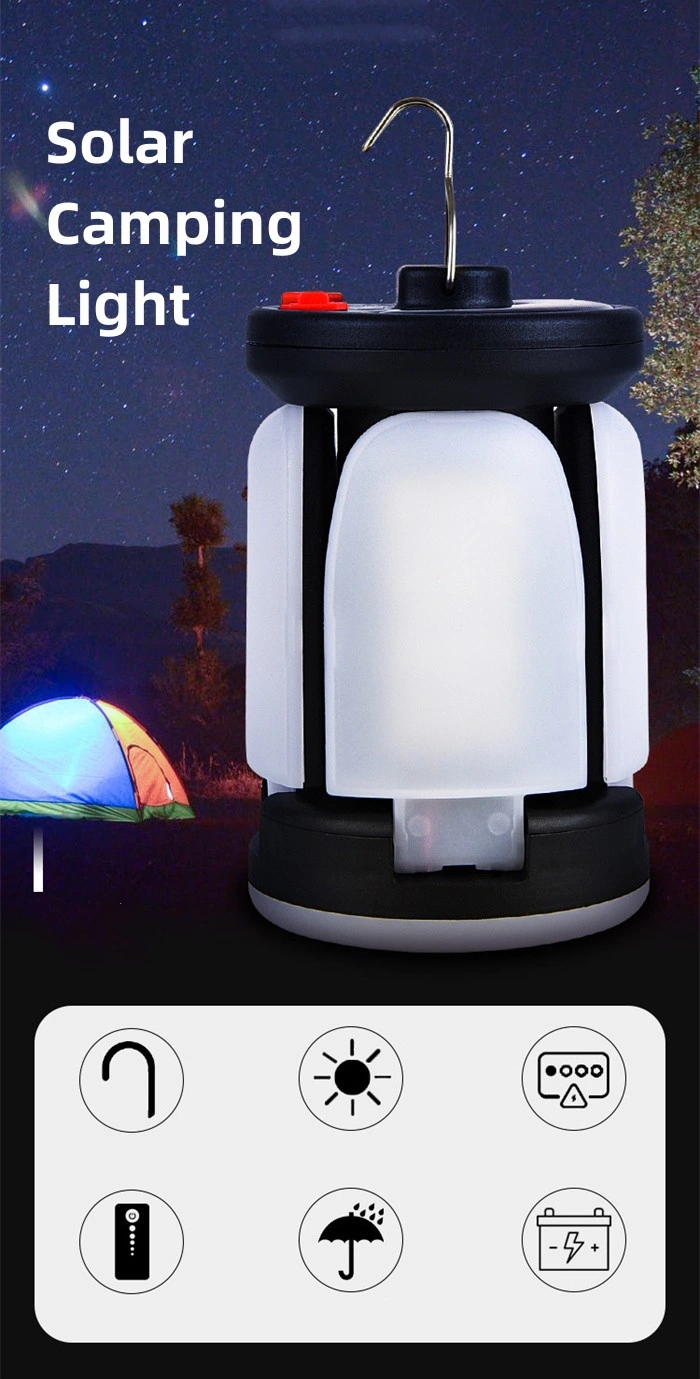 Hot Sale Outdoor Light Solar Emergency Camping Light Collapsible Lantern Light