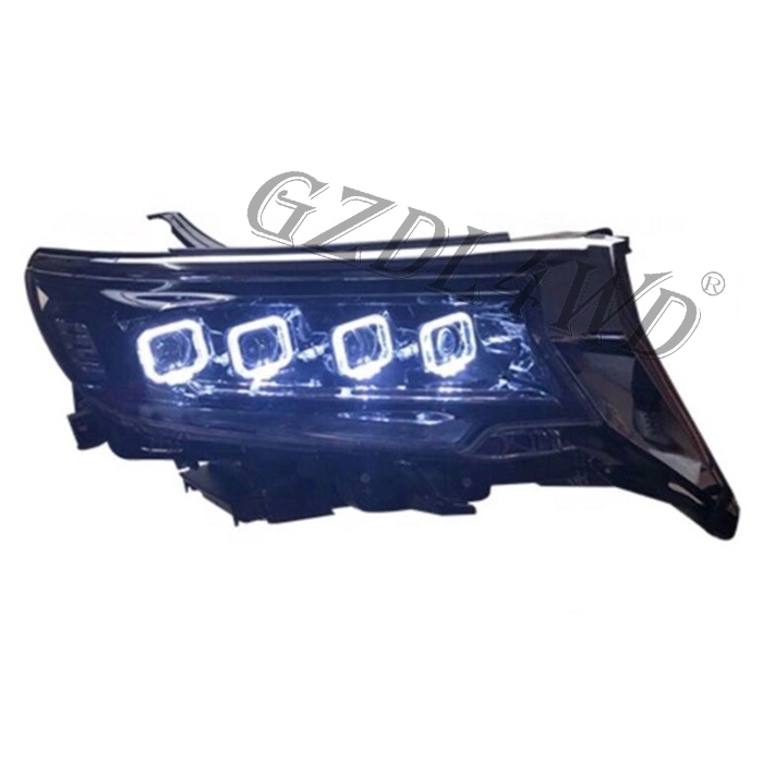 Hilux LED Light Double Beam Lens Projector Headlight for Toyota Prado150