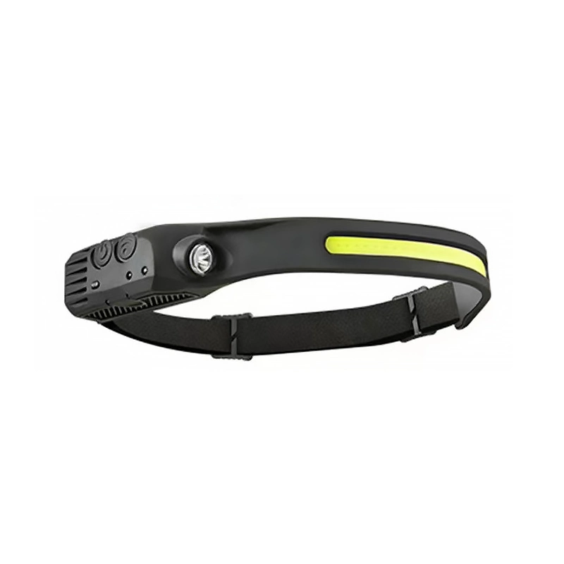 COB Wave Sensing Multi-Mode Headlamp Red Warning Light Built-in Lithium Battery Silica Gel LED Headlight